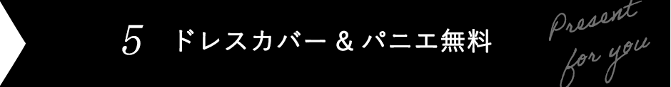 ドレスカバー & パニエプレゼント