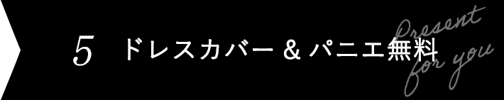 ドレスカバー & パニエプレゼント